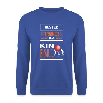 Bester Kinball Trainer Danke Kinballtrainer Geb - Unisex Pullover - Royalblau - Vorne - Alina (178cm) & Michal (187cm)