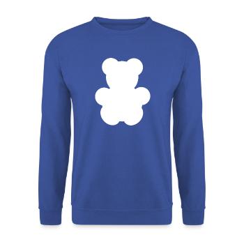 Carl Weiss - Unisex Pullover - Royalblau - Vorne - Alina (178cm) & Michal (187cm)