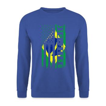 Jiu-Jitsu - Unisex Pullover - Royalblau - Vorne - Alina (178cm) & Michal (187cm)