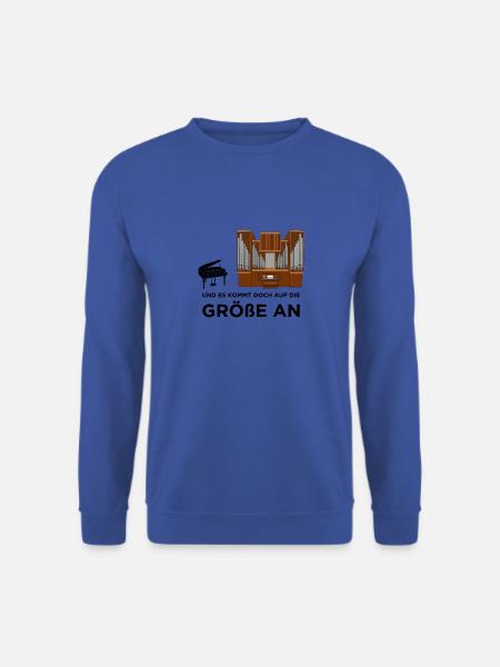Und es kommt doch auf Größe an! - Orgel Klavier - Unisex Pullover - Royalblau