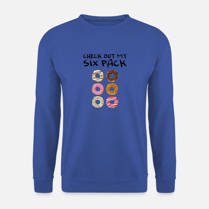 Check out my six pack Donut Shirt - Unisex Pullover - Royalblau