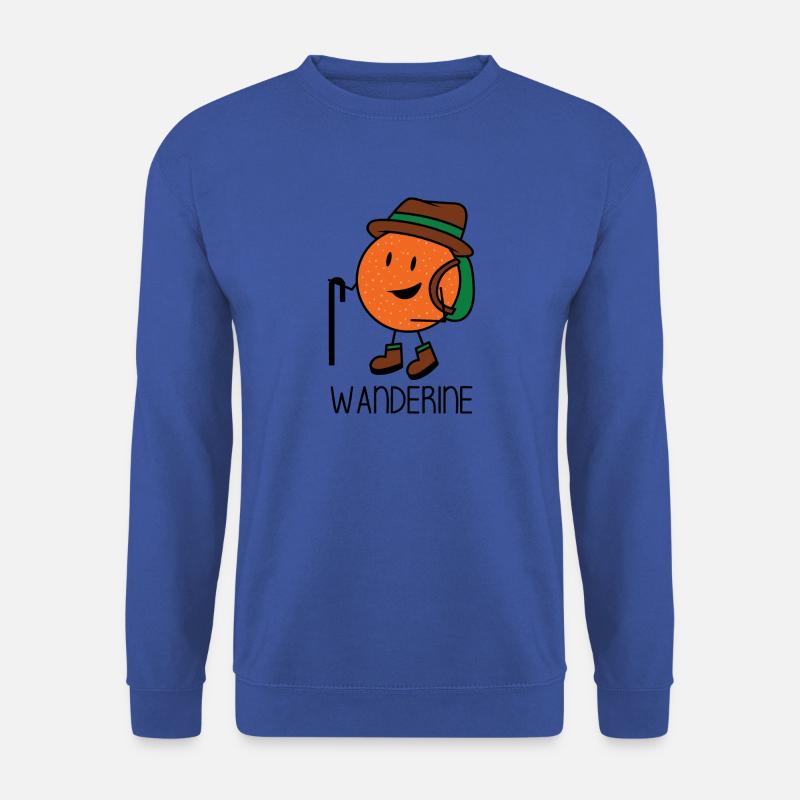 Wanderine - Wandern Mandarine Wanderer Wanderlust - Unisex Pullover - Royalblau