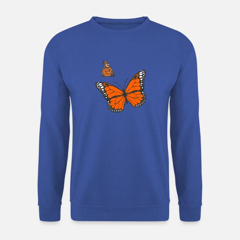 Monarch Butterfly - Unisex Pullover - Royalblau