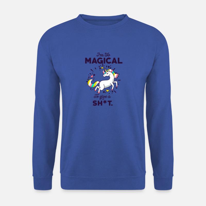 Zu Magisch um was drauf zu geben Geschenkidee - Unisex Pullover - Royalblau
