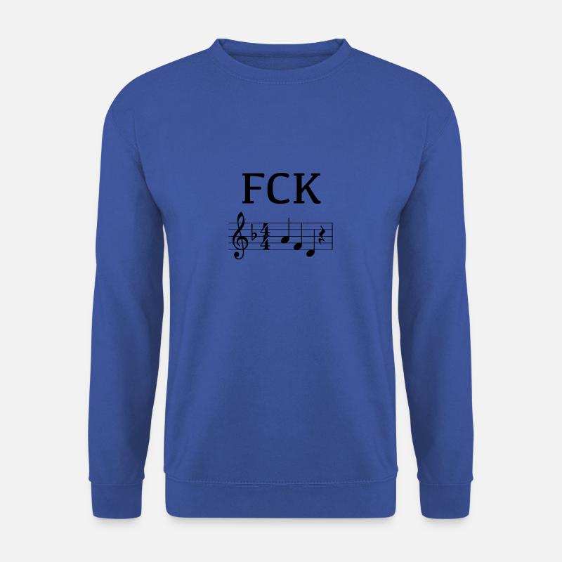 FCK AFD in musical notation - Unisex Sweatshirt - royal blue