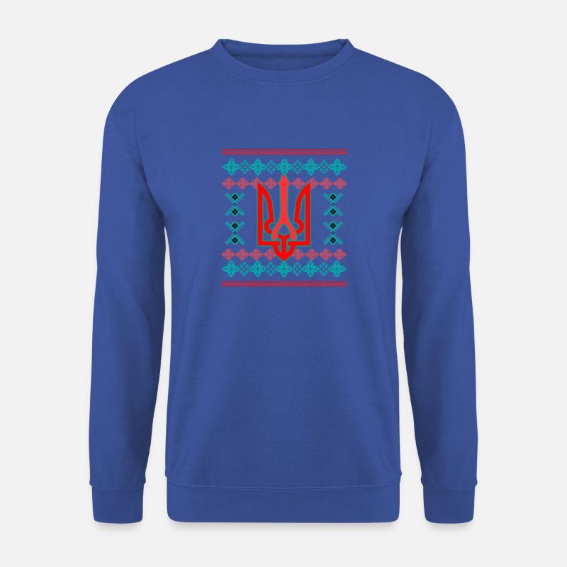 Ukrainewappen - Unisex Pullover - Royalblau