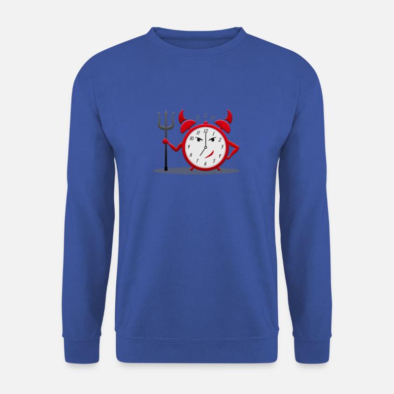 Devil alarm clock - Unisex Sweatshirt - royal blue