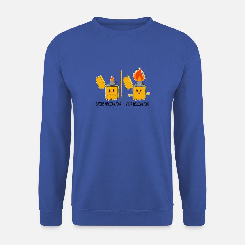 Feuerzeug Geschenkidee Mexiko Scharfes Essen - Unisex Pullover - Royalblau