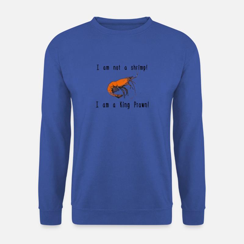 Shrimp oder King Prawn - Unisex Pullover - Royalblau