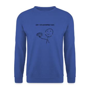Stupidité politique cerveau provocation idiote cadeau - Sweat-shirt Unisexe - bleu royal - Devant - Alina (178cm) & Michal (187cm)