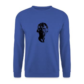 Zombie - Unisex Pullover - Royalblau - Vorne - Alina (178cm) & Michal (187cm)