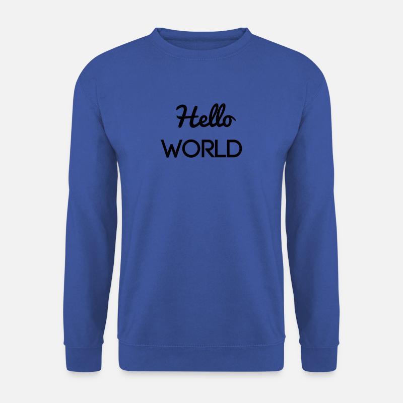 Hello world Programmer Baby Newborn - Unisex Sweatshirt - royal blue