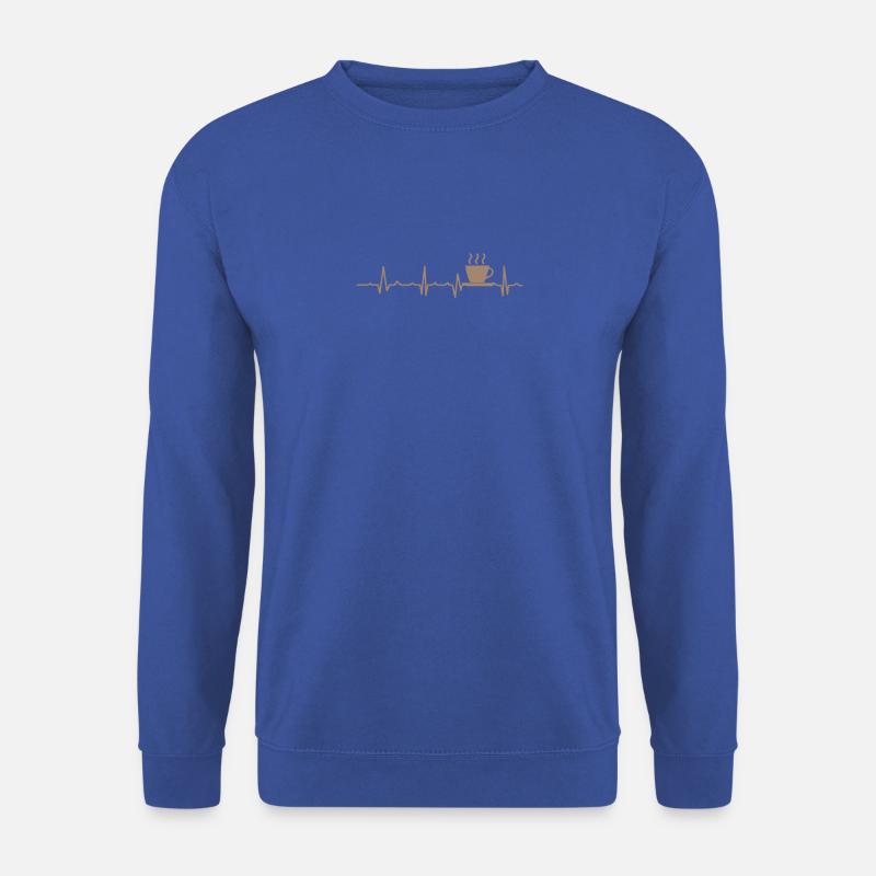 Kaffee Herzschlag - Unisex Pullover - Royalblau