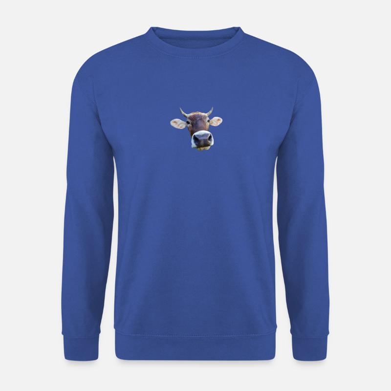 Kuh - Unisex Pullover - Royalblau