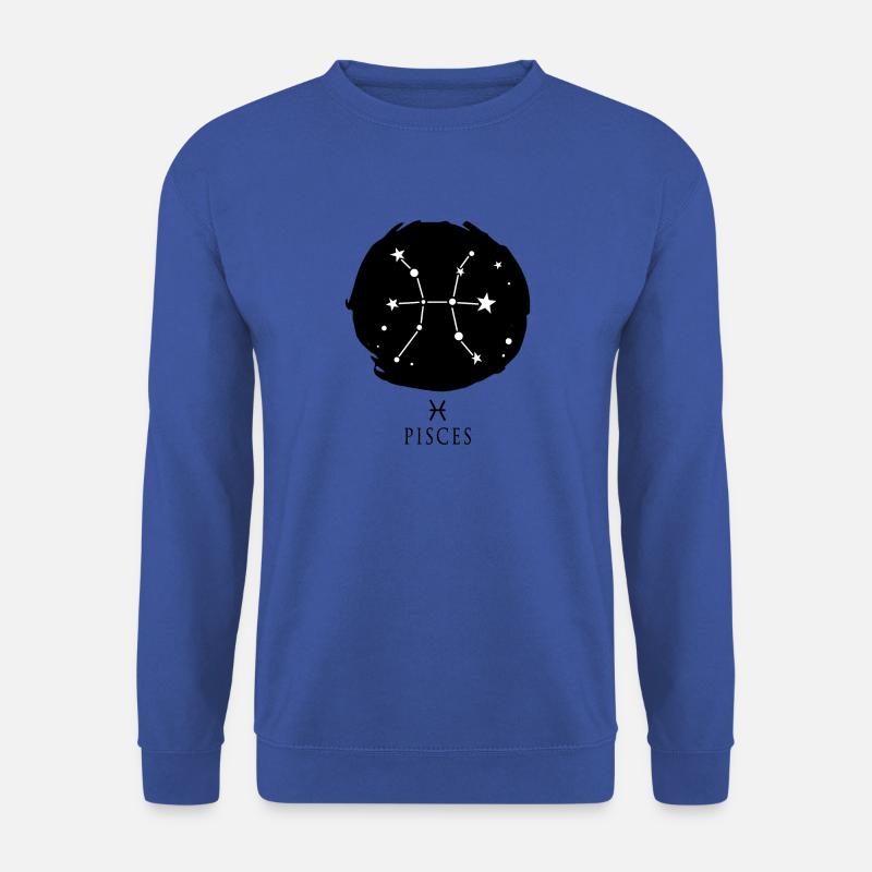 Astrologie Fisch Pisces Sternzeichen Sternbild - Unisex Pullover - Royalblau