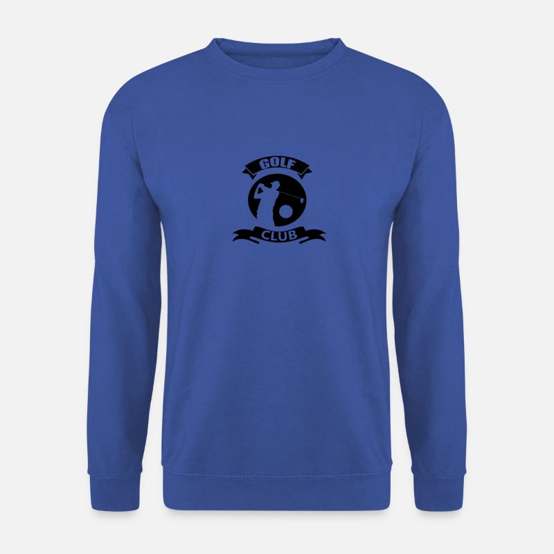 Golf Golfer sport Loch Golfplatz Golfschläger - Unisex Pullover - Royalblau