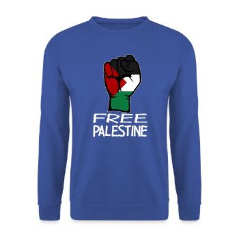 Drapeau de la Palestine libre - Sweat-shirt Unisexe - bleu royal - Devant - Alina (178cm) & Michal (187cm)