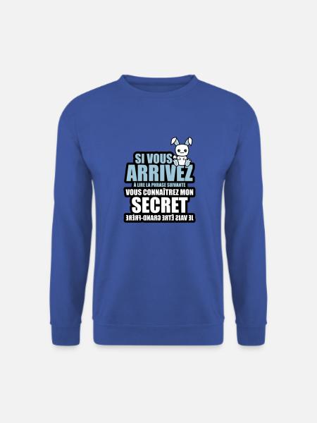 mon secret je vais être grand-frère - Sweat-shirt Unisexe - bleu royal