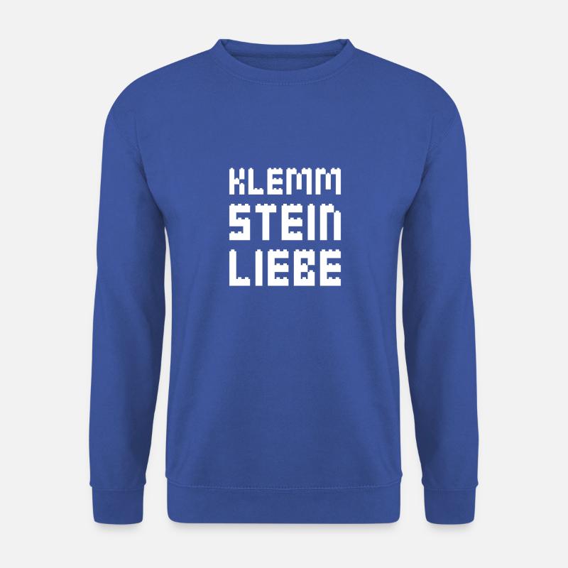 Klemmsteine Blöcke Bauen Bausteine Kita Geschenk - Unisex Pullover - Royalblau