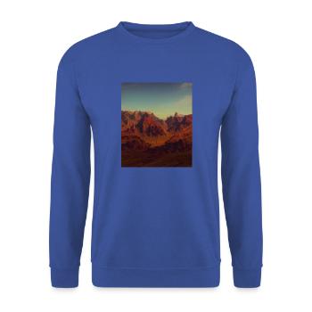 great ART on great PEOPLE - Unisex Pullover - Royalblau - Vorne - Alina (178cm) & Michal (187cm)
