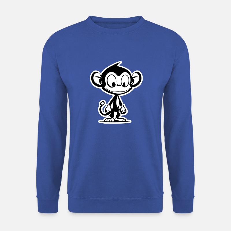 monkey cartoon comic - Unisex Sweatshirt - royal blue