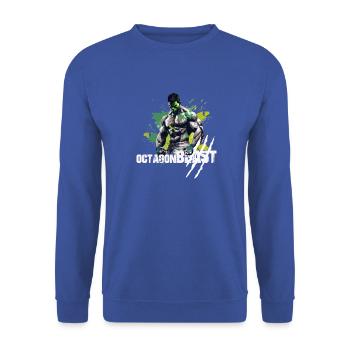 Octagon Beast Kampfsport MMA - Unisex Pullover - Royalblau - Vorne - Alina (178cm) & Michal (187cm)