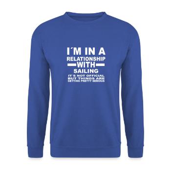 relationship with SAILING - Unisex Sweatshirt - royal blue - Front - Alina (178cm) & Michal (187cm)