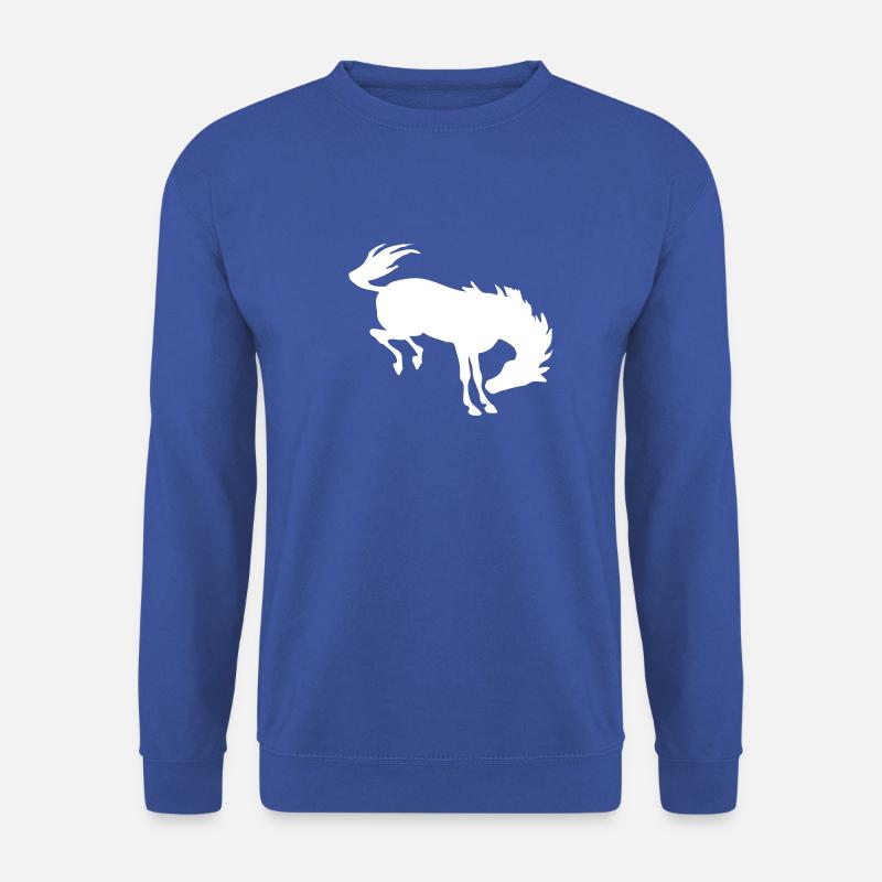 Bockendes Pferd - Unisex Pullover - Royalblau