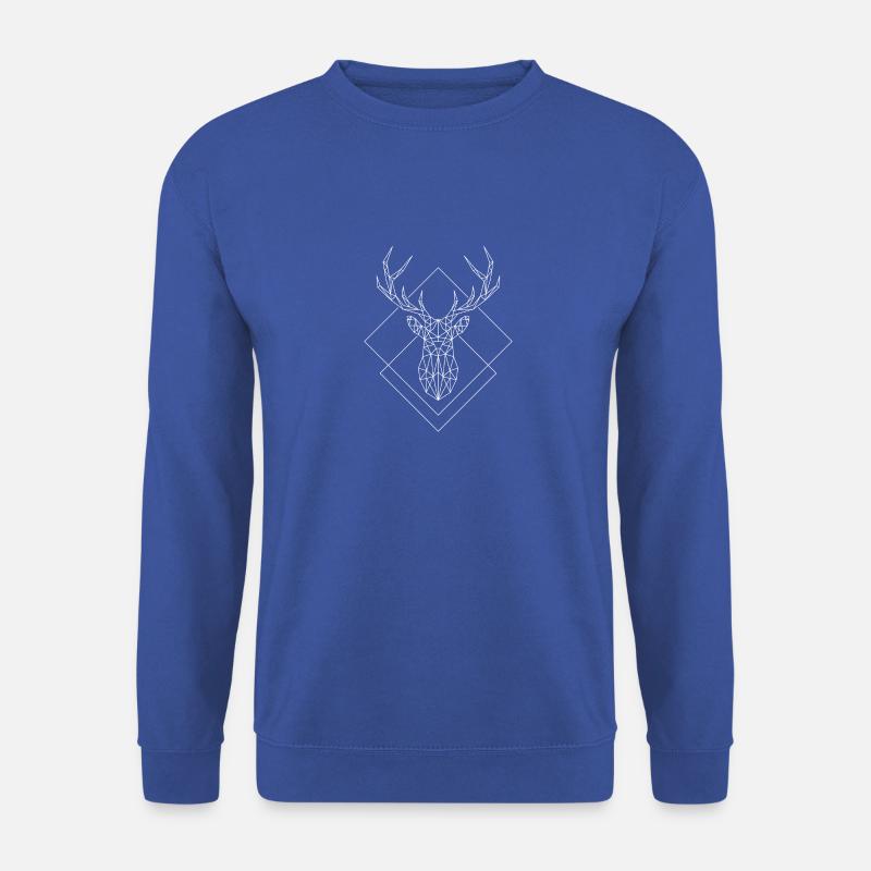 Polygon Deer white - Unisex Sweatshirt - royal blue