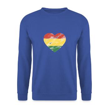 Rasta Coeur - Sweat-shirt Unisexe - bleu royal - Devant - Alina (178cm) & Michal (187cm)
