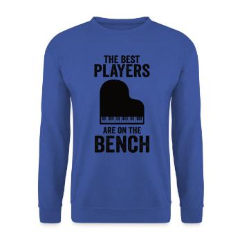 Les meilleurs joueurs Pianiste Pianiste - Sweat-shirt Unisexe - bleu royal - Devant - Alina (178cm) & Michal (187cm)
