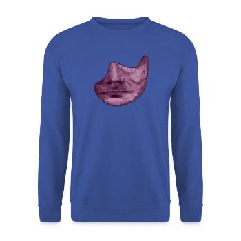 Mask - Unisex Sweatshirt - royal blue - Front - Alina (178cm) & Michal (187cm)
