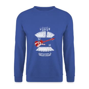 Guitar Hero White - Sweat-shirt Unisexe - bleu royal - Devant - Alina (178cm) & Michal (187cm)