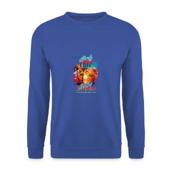 Jamaica Girls Trip 2024 Strand-t-shirt - Unisex Pullover - Royalblau - Vorne - Alina (178cm) & Michal (187cm)