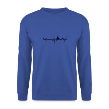 heartbeat motocross - Unisex Sweatshirt - royal blue - Front - Alina (178cm) & Michal (187cm)