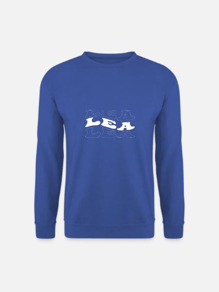 Lustige Lea Groovy 4 Männer Frauen Cool Lea Batikfarbe - Unisex Pullover - Royalblau