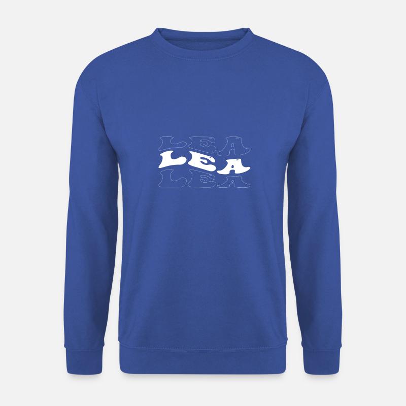 Lustige Lea Groovy 4 Männer Frauen Cool Lea Batikfarbe - Unisex Pullover - Royalblau