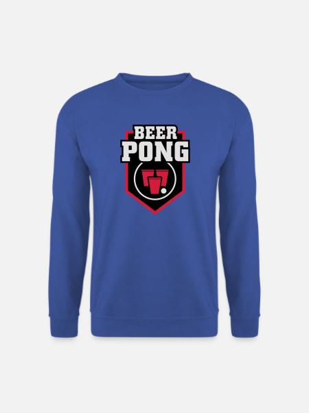 Beer Pong Patch - Unisex Pullover - Royalblau