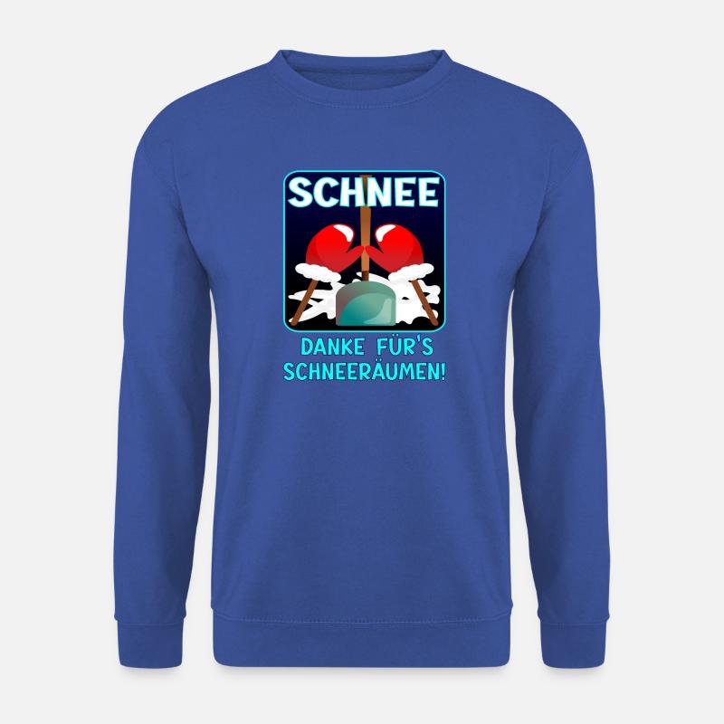 Danke SCHNEERÄUMEN WINTER - Unisex Pullover - Royalblau