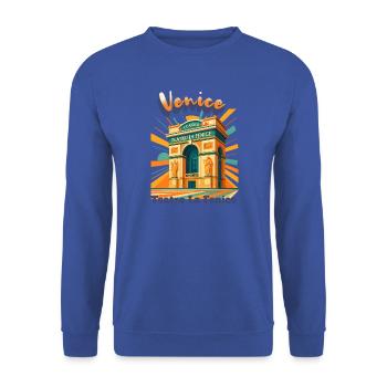 Illustration du théâtre de Venise - Sweat-shirt Unisexe - bleu royal - Devant - Alina (178cm) & Michal (187cm)