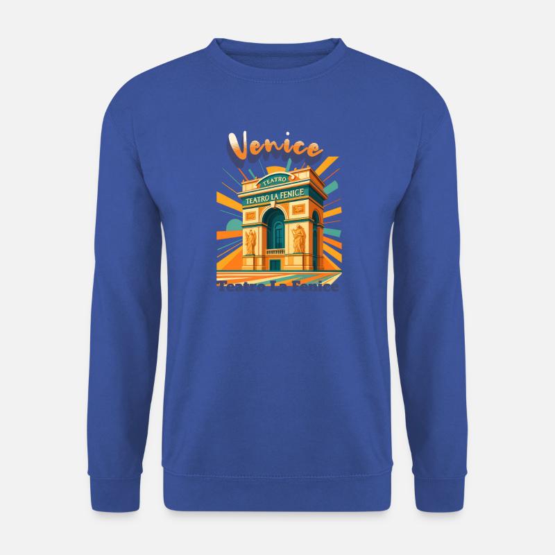Venice Theater Illustration - Unisex Pullover - Royalblau