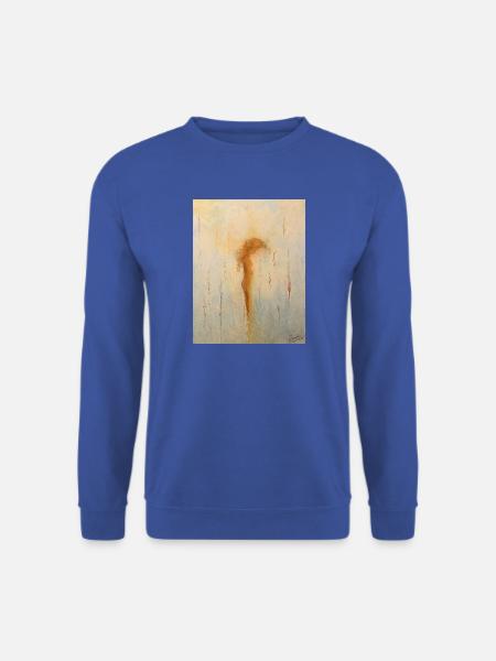 Abstraktes weibliches Porträt - Unisex Pullover - Royalblau