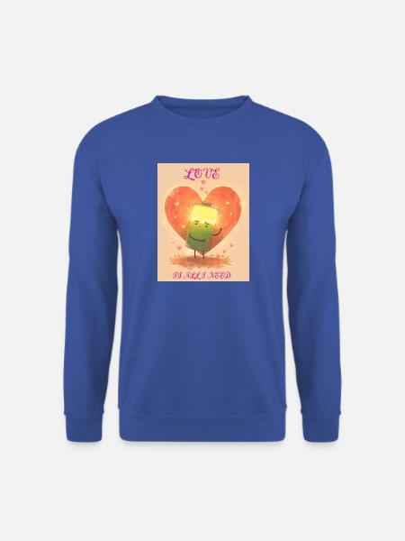 Liebesbatterie bei Sonnenuntergang - Unisex Pullover - Royalblau
