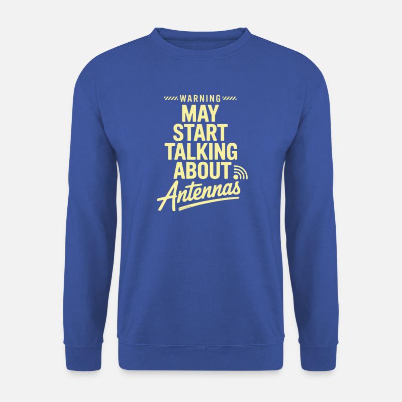 Retro Tech Satire Antenne Gesprächsplakat - Unisex Pullover - Royalblau