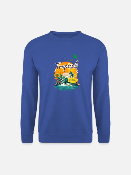 Tropische Inselschwingungen - Unisex Pullover - Royalblau