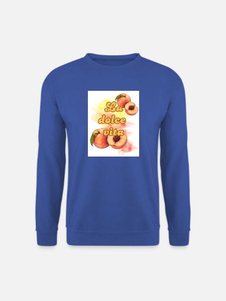 La Dolce Vita Pfirsiche - Unisex Pullover - Royalblau