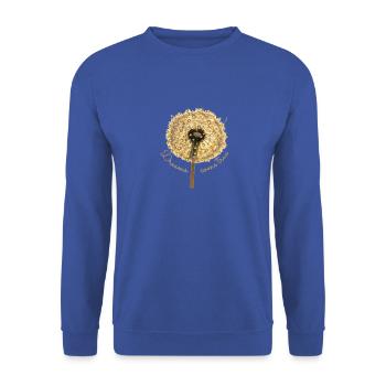 Dreams come true, Wenn Wünsche fliegen lernen - Unisex Pullover - Royalblau - Vorne - Alina (178cm) & Michal (187cm)