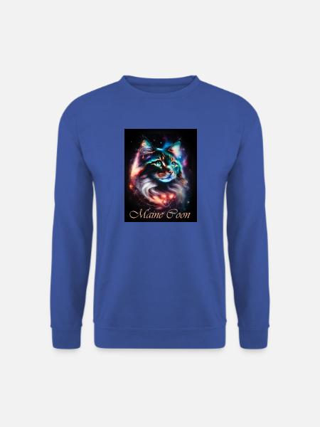 Main Coon Nebula - Fantasy Weltall Katze - Unisex Pullover - Royalblau