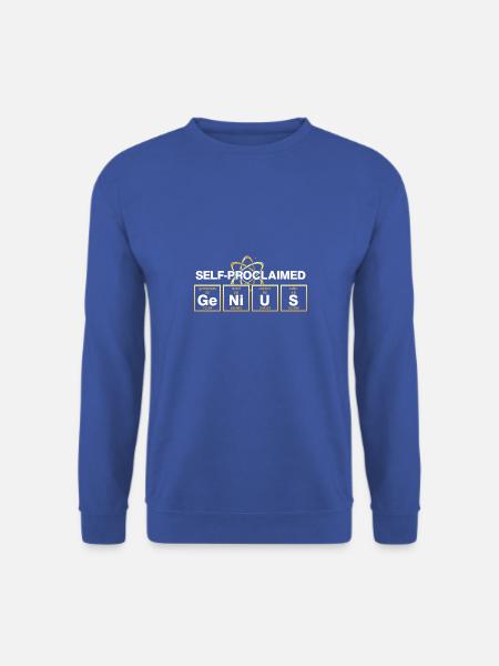 Ge-Ni-U-S Chemieliebhaber, selbsternanntes Genie - Unisex Pullover - Royalblau