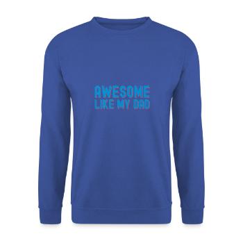 Génial comme mon père Bruh USA Flag Patriot Man - Sweat-shirt Unisexe - bleu royal - Devant - Alina (178cm) & Michal (187cm)